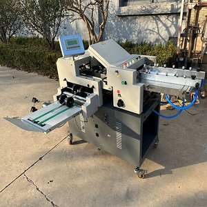 2025 thiết kế mới nhất tự động công nghiệp quảng cáo lớn tờ rơi 1/2 1/4 cuốn sách giấy văn phòng giấy chéo gấp máy - Product Image 1