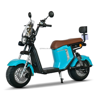 Scooter électrique tout-terrain pour adultes Shansu Citycoco 60V 1000W avec batterie au lithium amovible, vélo électrique à deux roues pour les trajets quotidiens