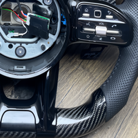 Volant en fibre de carbone pour Mercedes Benz AMG W205 W117 W213 W218 GLA45 S63 C43 C63 C180 C300 C250