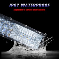Luces LED de Barra de 21'', 31'', 42'', 52'', 270w, 405w, 540w, 675w, Luces LED Todoterreno 4x4, Luz Antiniebla LED de Doble Color con Intermitentes para Jeep