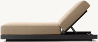 Meubles de design minimaliste, coussins d'extérieur, style européen moderne, chaise longue réglable en aluminium, chaise longue de jardin