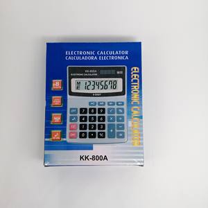 Calculadora Electrónica Kk-800A de 8 Dígitos con Doble Fuente de Alimentación para Uso en Oficina y Finanzas - Product Image 3