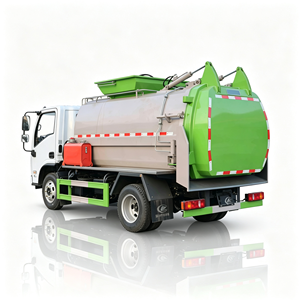 ผู้ผลิตรถบรรทุกขยะ รถบรรทุกแบบ Roll on Roll Off มาตรฐาน ISO14001 รถบรรทุกเก็บขยะอาหารประหยัดพลังงาน รถบรรทุกขยะร้านอาหาร - Product Image 3