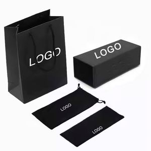 Custom Logo Rectangle Earthangels <b>Glasses</b> <b>Case</b> Sunglasses Pouch Packaging Eyeglasses Box Set Folding <b>Case</b> Luxury Fashion Bag - Product Image 4
