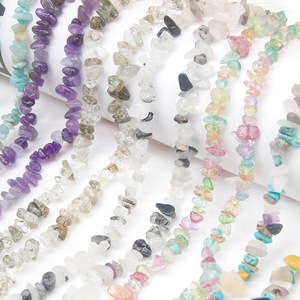 Perles en pierre de forme irrégulière, pierres en vrac pour la fabrication de bracelets, matériau cristallin, accessoires de bijoux DIY, origine Yiwu - Product Image 3