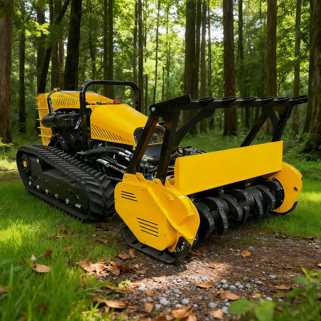 Remote Control Forestry Mulcher Tracked Diesel Heavy Duty Land Clearing Machine Self Propelled Industrial Pro Attachment