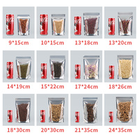 Sachets Doypack Demi-Métallisés avec Fermeture Zip, Scellés, Impression Personnalisée pour Emballage Alimentaire, Vente en Gros, Service d'Impression Personnalisée en Vrac