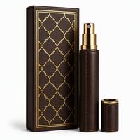Ensemble d'atomiseurs de parfum en cuir de luxe Fiirduas, 5 ml, flacon de voyage miniature rechargeable