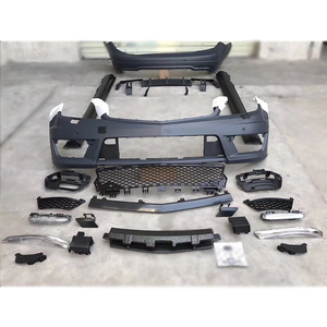 Kit carrosserie avec pare-chocs avant et arrière et calandre pour <span class=keywords><strong>Mercedes</strong></span> <span class=keywords><strong>Benz</strong></span> W204 <span class=keywords><strong>C180</strong></span> C200 C260 C300 2008-2014, mise à niveau vers C63 <span class=keywords><strong>AMG</strong></span> - Product Image 6