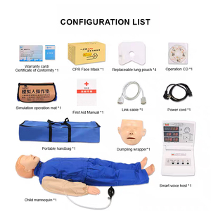 Manekin Pelatihan <span class=keywords><strong>CPR</strong></span> Anak Lanjutan CPR170 Model Simulasi Pertolongan Pertama yang Realistis untuk Ilmu Kedokteran & Pelatihan - Product Image 5