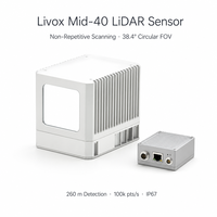 Livox Mid-40 3D LiDAR 100000 PPS Pemindaian Non-Repetitif 260m IP67 905nm ROS SDK PTP Sync Daya Rendah 10W untuk Navigasi Robot