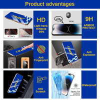 Protection d'écran en verre trempé 2.5D HD 9H incassable, compatible avec le déverrouillage par empreinte digitale pour Samsung S26 S26+ S26 Ultra S24 S25