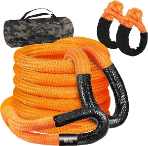 Corde de <span class=keywords><strong>remorquage</strong></span> cinétique extensible Kit de voiture Corde de <span class=keywords><strong>remorquage</strong></span> avec 3M 6M 9M Prix bon marché pour <span class=keywords><strong>moto</strong></span> tout-terrain et barge 50t - Product Image 2