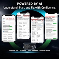 Escáner de Diagnóstico Automotriz LAUNCH AIOBD, Escaneo Completo con un Clic, Bluetooth, Herramienta OBD2 para Todos los Sistemas, con Almacenamiento de Informes de por Vida para Usuarios DIY