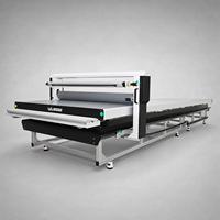 LF1740-B4 Table d'application de vinyle manuelle pneumatique 5*16 pieds, Laminateur à plat avec système de chauffage infrarouge froid/chaud pour plastique et bois