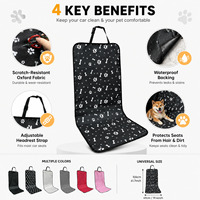 Housse de siège avant de voiture imperméable pour animaux de compagnie, protection de siège de voiture pour chien et chat en tissu Oxford, vente en gros