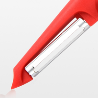 Nieuw Product Roestvrijstalen Mes Fruit Groente Aardappelschiller Met Antislip Plastic Handvat