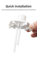 Rechargeur d'eau automatique pour aquarium, petit contrôleur de niveau d'eau intelligent sans alimentation, seau à goutte moderne en plastique carré