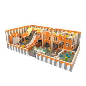 Orange Castle Indoor Playground Equipment for Kids with <b>Slide</b> and <b>Swing</b> Set - Product Image 3