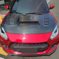 Pour Suzuki Swift ZC33S Sport, capot moteur avant en fibre de carbone, capot de voiture, capot avant, pièces de carrosserie, kit carrosserie