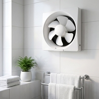 Ventilateur axial mural 12V de 6/8/10/12 pouces avec roulement à billes pour cuisine, salle de bain et évacuation d'air domestique – Vente en gros personnalisable