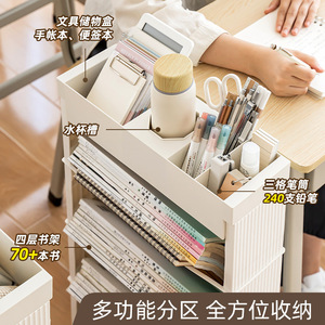 Plastic Storage Cart 5 Tier <b>File</b> Rack With Wheels Office <b>Organizer</b> Desktop Drawer Unit - Product Image 3