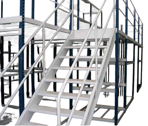 Customizable Loft Storage Rack with Strong Load-Bearing Capacity Large Space <b>Utilization</b> in Blue Orange and Other Colors - Product Image 3