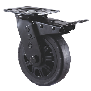 VIMA roda kastor rem putar polipropilen PP 4 inci tugas berat dapat dikunci troli industri meja kerja 200kgs - Product Image 4