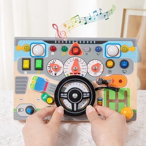Volante Interattivo di Nuova Generazione per Simulazione di Guida, Giocattolo Educativo Montessori in Legno per Bambini - Product Image 2