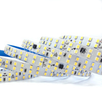 Bande LED haute tension 220V 2835 120 LED SMD auto-adhésive pour intérieur, blanche, PCB 8mm, sans driver, sans alimentation requise