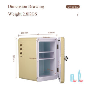 Evercool OEM vente en gros 6 L <span class=keywords><strong>jaune</strong></span> 12V DC petit réfrigérateur réfrigérateur bouteilles pour jus médicaments alimentaires - Product Image 4