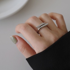 S925 Sterling Silver Geometric <b>Open</b> <b>Ring</b> For Women Index Finger Everyday Wear - Product Image 3