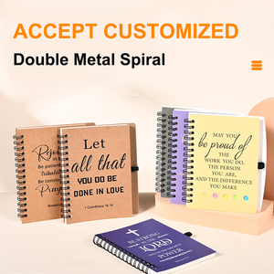 Taccuino personalizzato A6 rilegato a spirale con elegante copertina di carta Stick note <span class=keywords><strong>per</strong></span> organizzazione e promemoria Design personalizzato - Product Image 2