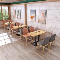 Combinaison table et chaise murale en PU, style moderne, pour restaurant commercial, café, pâtisserie, salon de thé