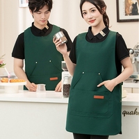 Tablier de cuisine imprimé chat mignon, tablier de serveur, tablier de serveuse, veste de travail, uniforme de travail pour salon de manucure, tablier personnalisé avec logo, tablier cargo
