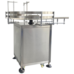 Mesa de Acumulación de Botellas Automática con Motor Rotatorio, Tipo Disco Giratorio, para Desenredar Botellas de Papel/Plástico - Product Image 2