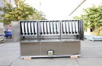 Machine à glaçons industrielle en acier inoxydable de 5 tonnes Refroidissement automatisé par air et eau Cube de glace de stockage de 1000kg pour restaurant et bar