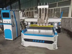 TOHAN Bộ Định Tuyến Cnc Bằng Gỗ 2040 Máy Khắc Trục Chính Đơn Cắt Khoan Làm Đồ Nội Thất 3d 4 Trục