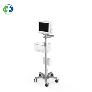 의료 유틸리티 카트 트롤리 의료 모니터 카트 필수 징후 모니터 바구니 휴대용 트롤리 - Product Image 2