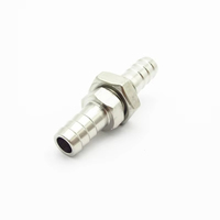 4mm 6mm 8mm 10mm 12mm 14mm 16mm 19mm Schlauch Barb Bulkhead 304 Edelstahl Stacheldraht Rohr verschraubung Kupplung Anschluss adapter