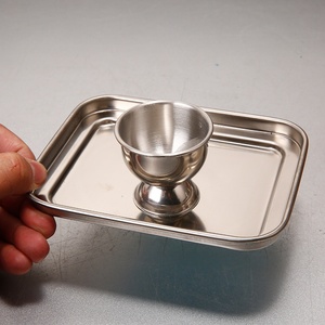Ensemble de supports pour œufs en acier inoxydable, pour œufs mollets et durs, plateau à œufs durable, outil pratique pour la cuisine - Product Image 1
