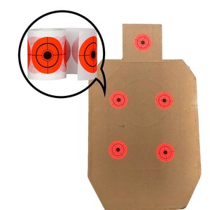 <b>Orange</b> Bullseye Target <b>Paper</b> Stickers 3 Inch For Shooting Practice Targets And Accessories - Product Image 2