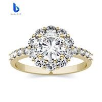 925 Sterling Silber Feiner Schmuck Funkelnde Trendige Luxus Moissanit-Ringe Party Zarte Hochzeits-Verlobungsringe für Damen
