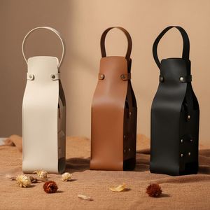 Bolsa con Asa Resistente y Soporte para Abrebotellas, Bolsa Portabotellas Portátil para Empaque de Vino Premium - Product Image 1