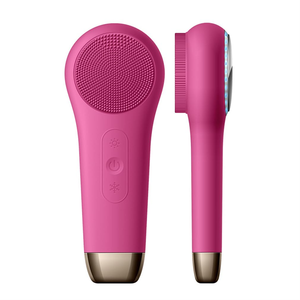Brosse nettoyante électrique sonique portable, étanche, vibrante, pour le visage, exfoliante, en silicone, pour hommes - Product Image 1