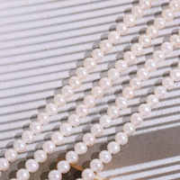 Perles d'eau douce naturelles brillantes en forme de pomme de terre, brin de perles lâches de 4,5-5 mm pour la création de bijoux faits main, bracelets, colliers, artisanat DIY