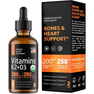 Vitamina D3 K2 Gotas Líquido oral para adultos Fortalecimiento de los huesos del corazón No para recién nacidos Mujeres embarazadas - Product Image 1