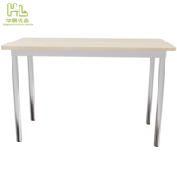 Table de restaurant moderne minimaliste rectangulaire pour école, restauration rapide, café, mobilier commercial