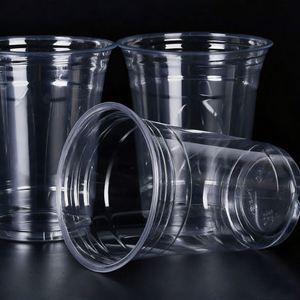 Gobelets jetables personnalisés avec logo imprimé, en PP/PET, pour jus, café glacé, vin, bière, milkshake, avec couvercle, 10, 12, 14, 16, 20, 24 oz - Product Image 3