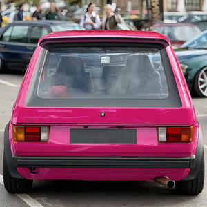 Volkswagen Golf Mk1 Rear Spoiler Piano <b>Black</b> Carbon Fiber Texture Ducktail <b>Trunk</b> Wing ABS Exterior Modification - Product Image 3